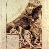 Goya, drawing for Capricho 43, The Sleep of Reason, 1797-98